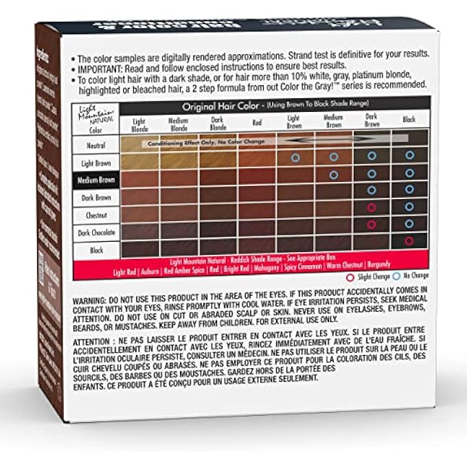 Light Mountain NATURAL HAIR COLOR & CONDITIONER, MEDIUM BROWN, 4 OZ (113 G) (PACK OF 3) - Image 3